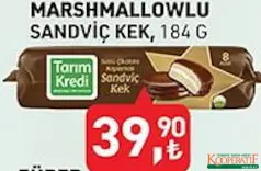 TARIM KREDİ MARSHMALLOWLU SANDVİÇ KEK 184 G